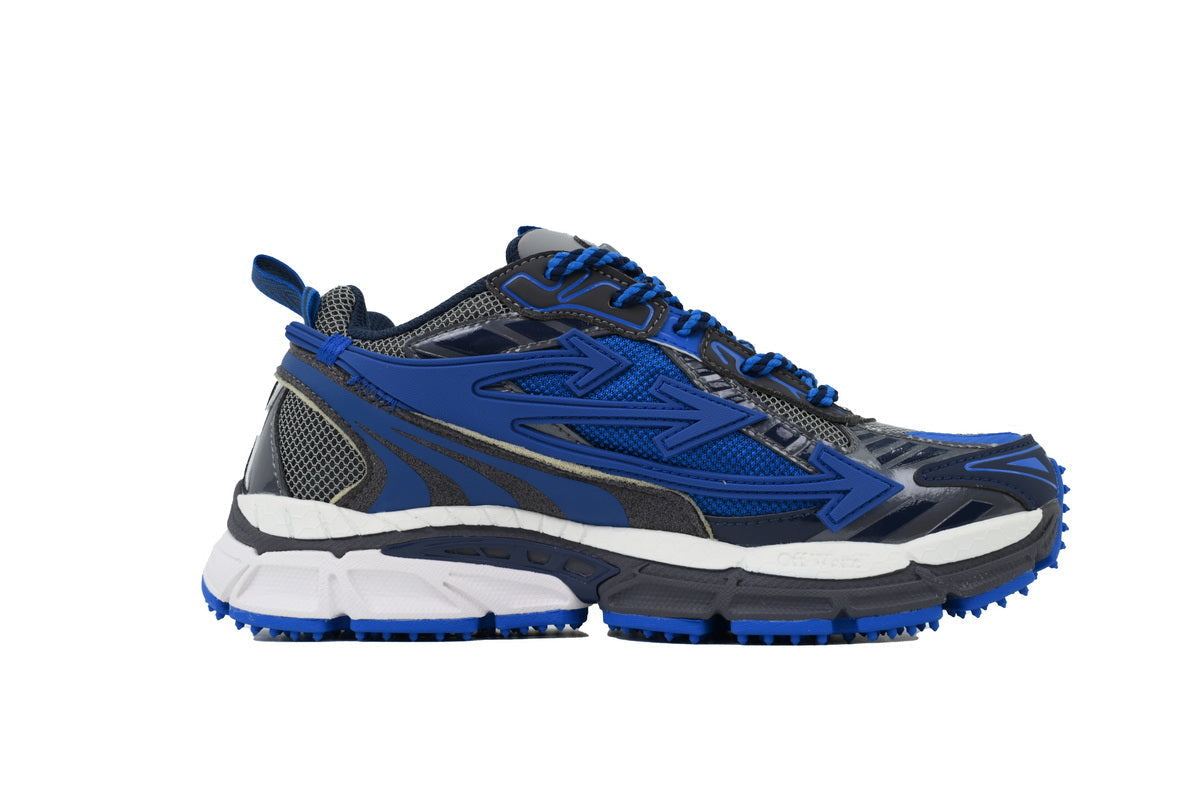 Off-White Be Right Back Women's Men's Royal Blue & Gray Chunky Sneakers
