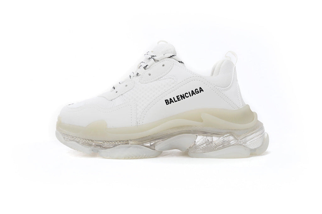 Balenciaga men's shoes Track  Triple S Clear Sole Sneakers   balenciaga runners White