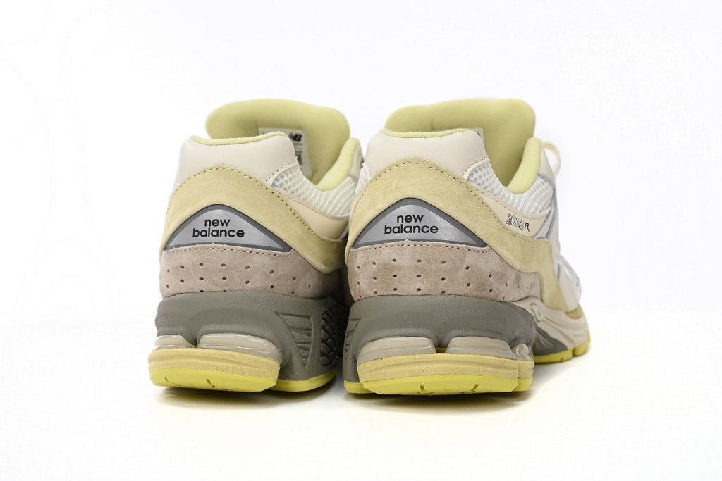 New Balance 2002R Women's & Men's Cream & Lemon Yellow Retro Sneakers