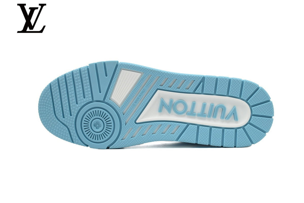 Louis Vuitton Trainer Sneakers – Sky Blue & White