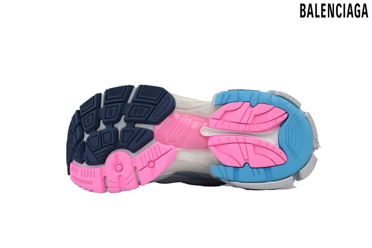 Balenciaga Runner men's shoes  women sneakers – White, Navy & Pink
