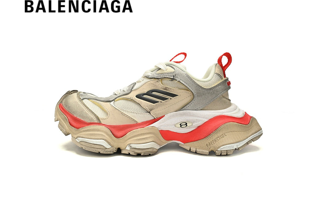Balenciaga Cargo Beige men's shoes  women sneakers Red