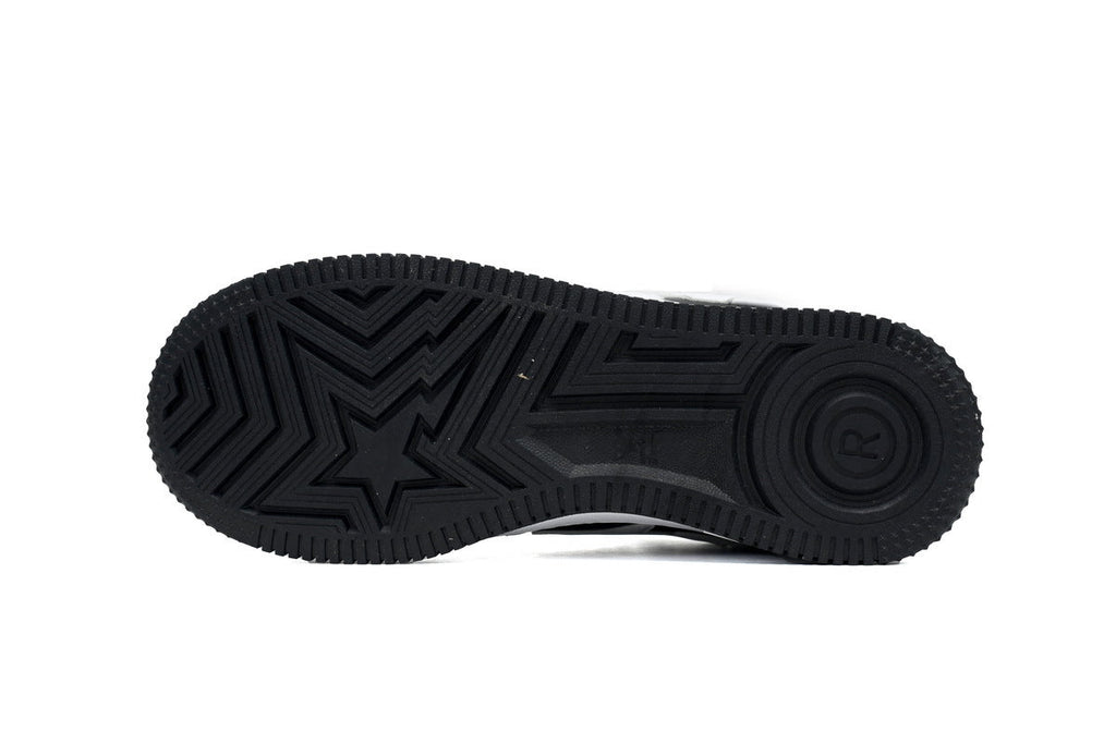 A BATHING APE BAPE STA White & Black White-Star Sneakers | Women's & Men's Skate-Inspired Shoes