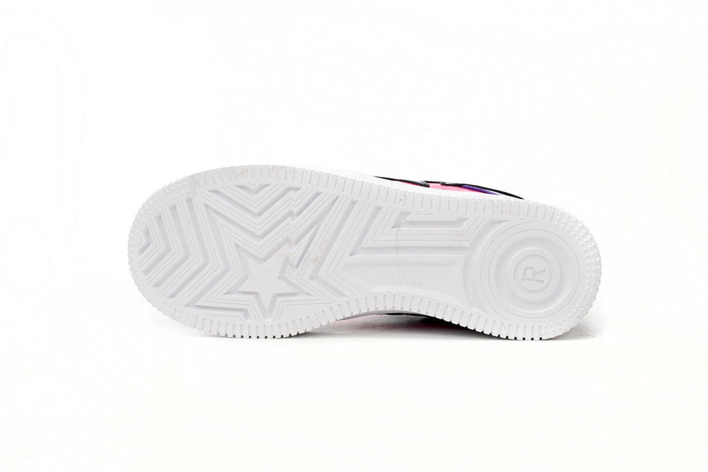 A BATHING APE BAPE STA Glossy Pink & Purple Sneakers | Women's & Men's Skate-Inspired Shoes