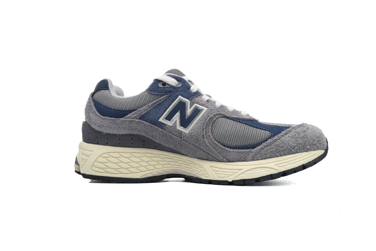 New Balance 2002R Women's & Men's Grey & Navy Textured Retro Sneakers