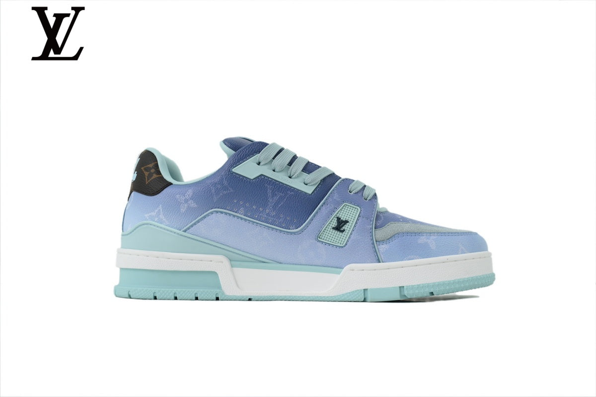 Louis Vuitton Trainer  shoes for man  women Sneaker – Gradient Blue Monogram