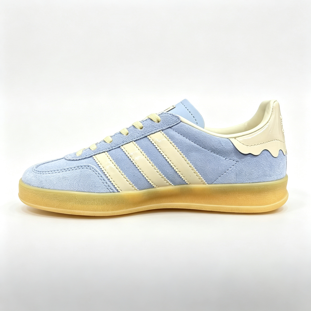 adidas samba  women's shoes  men's samba sneakers adidas samba Blue / Cream'