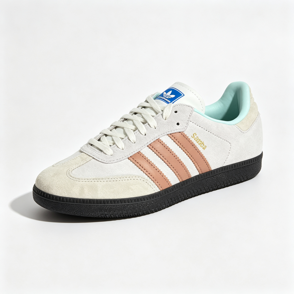 adidas samba  women's shoes  men's samba sneakers adidas samba – Off-White / Clay / Mint / Black