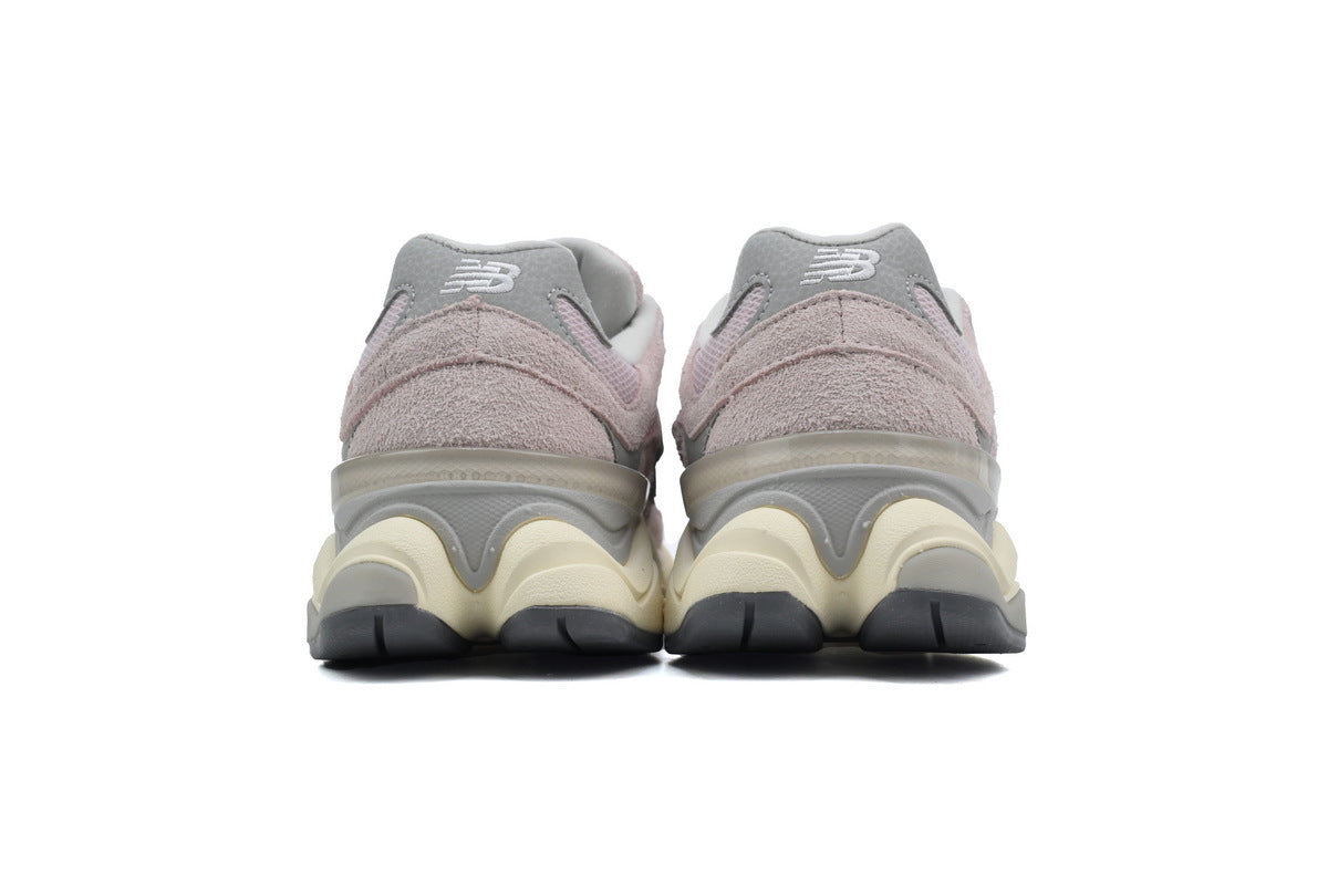 New Balance 9060 Women's & Men's Pink Grey Cream Chunky Retro Sneakers
