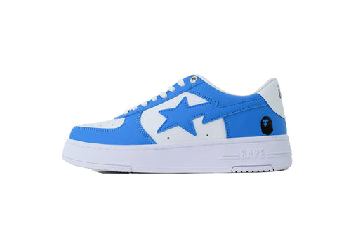A BATHING APE BAPE STA Bright Blue & White Sneakers | Women's & Men's Skate-Inspired Shoes