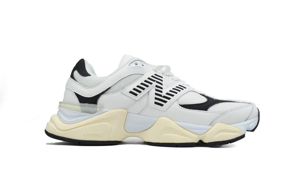 New Balance 9060 Women's & Men's Chunky Retro Sneakers - White & Black