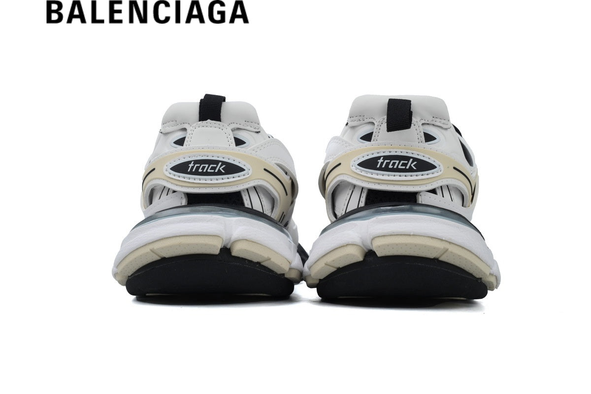 Balenciaga Track men's shoes  women sneakers in White and Black