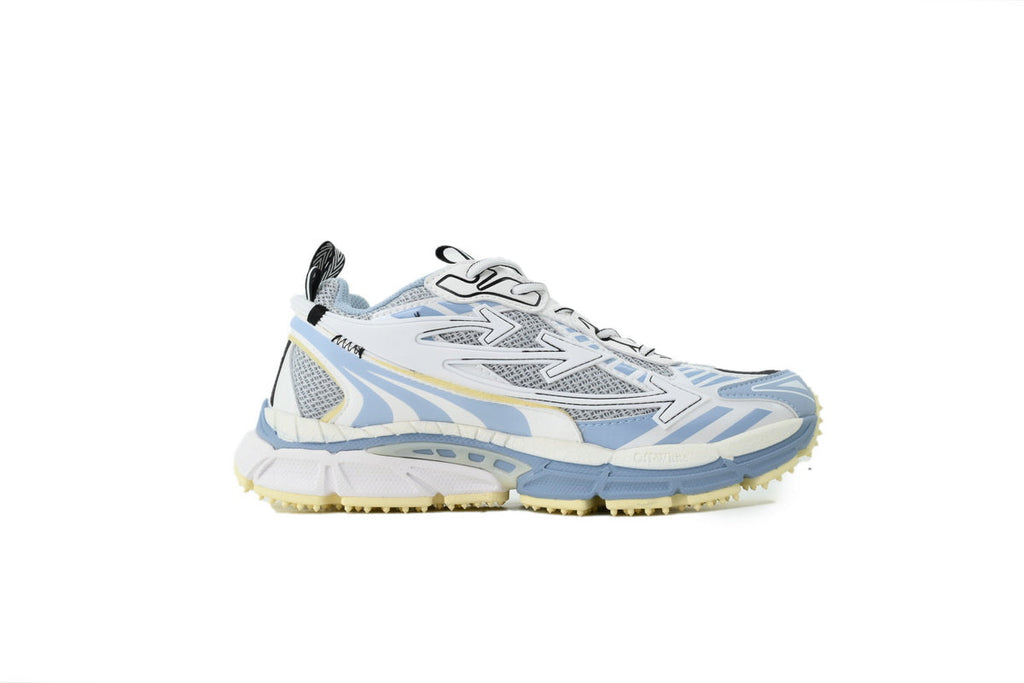 Off-White Be Right Back Women's Men's Pale Blue & Silver Chunky Sneakers