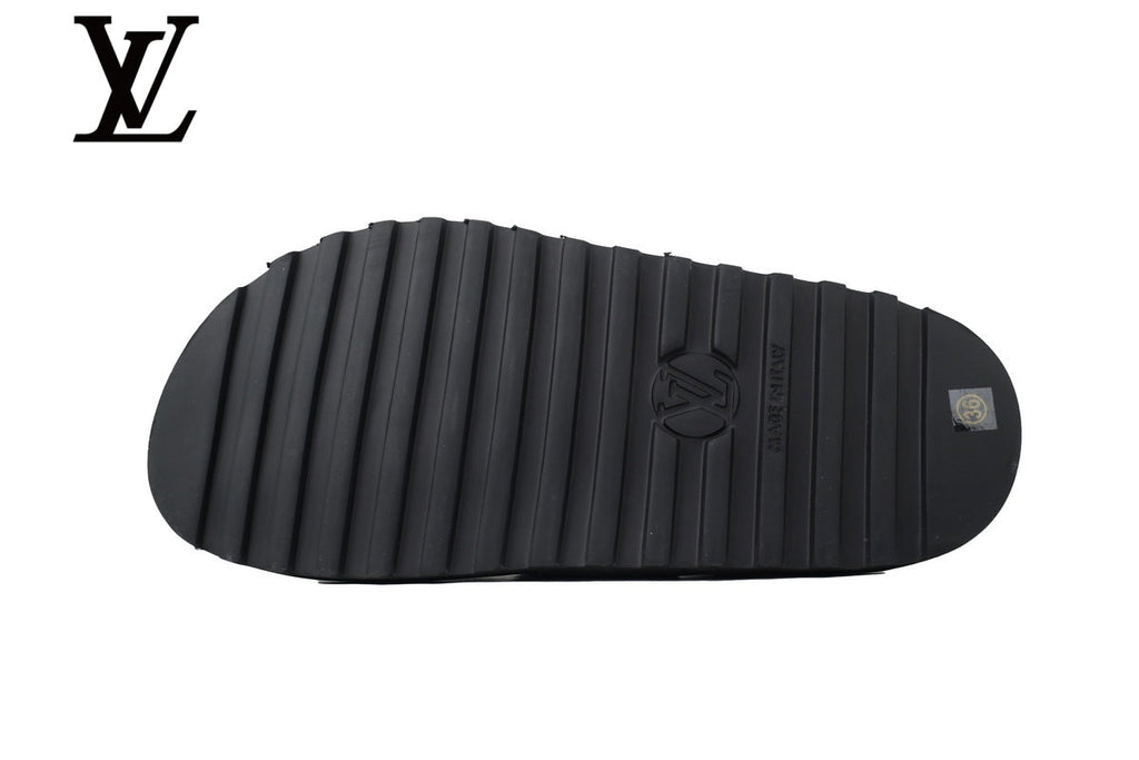 louis vuitton shoes for man  women Blue Monogram-Pattern Denim Mules | Sizes 35–46
