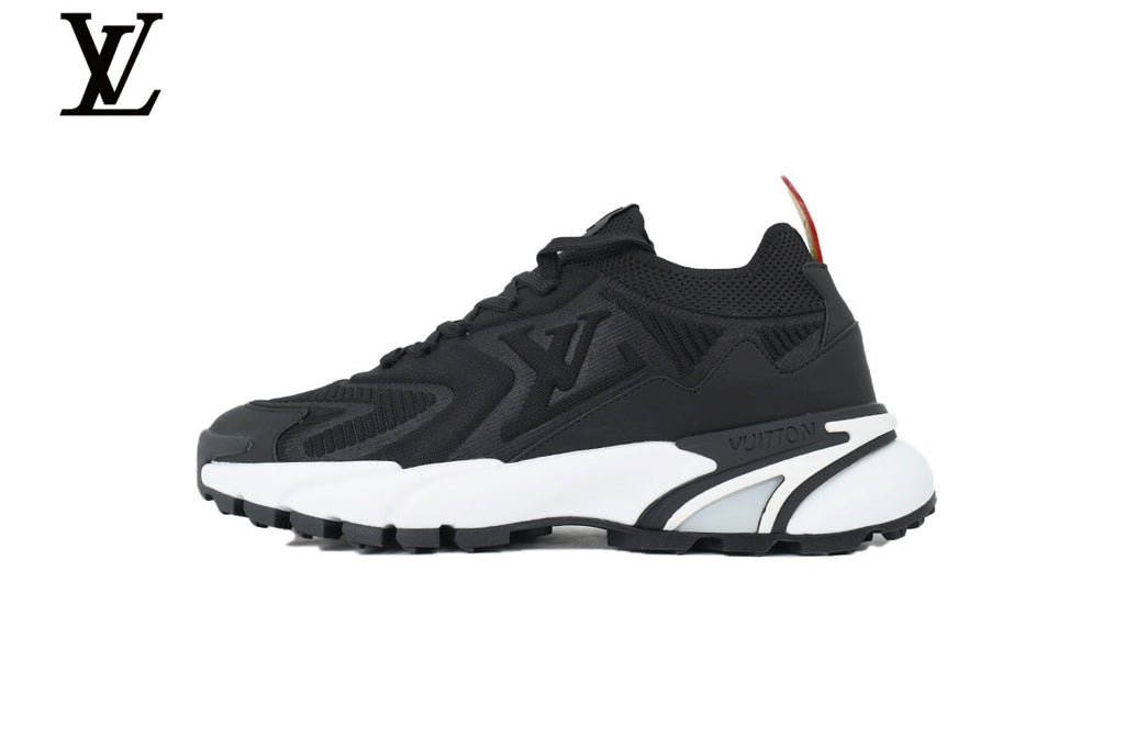 Louis Vuitton shoes for man  women Run Away Black White Sneaker