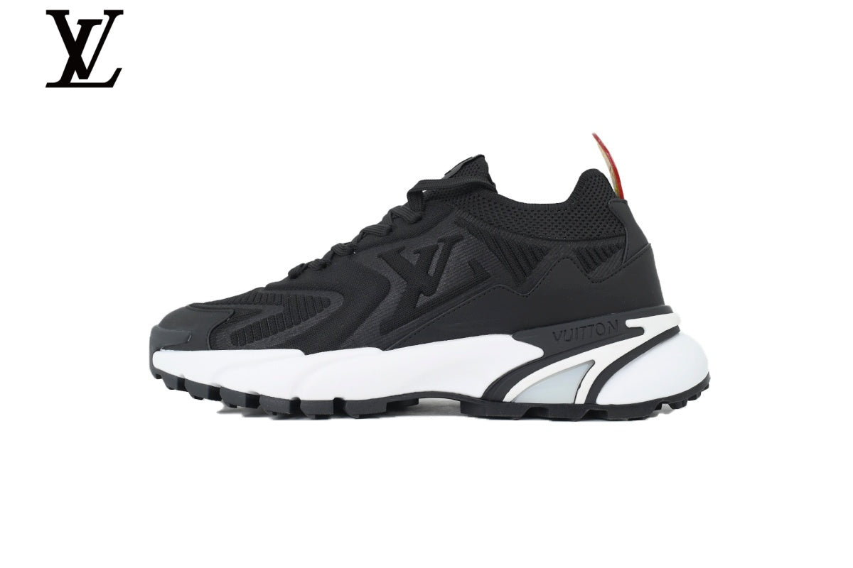 Louis Vuitton shoes for man  women Run Away Black White Sneaker