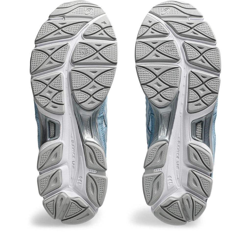 Asics womens shoes  neutral running shoes mens  sneakers Gel-Nimbus 24 – White/Light Blue Sneaker